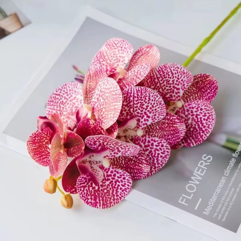 3D Artificial Flowers Plastic  - Orchid Phalaenopsis review and price